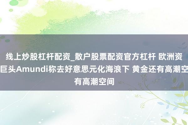 线上炒股杠杆配资_散户股票配资官方杠杆 欧洲资管巨头Amundi称去好意思元化海浪下 黄金还有高潮空间